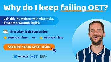 Online Class with Alex Melia, Owner and Founder of Swoosh English:  