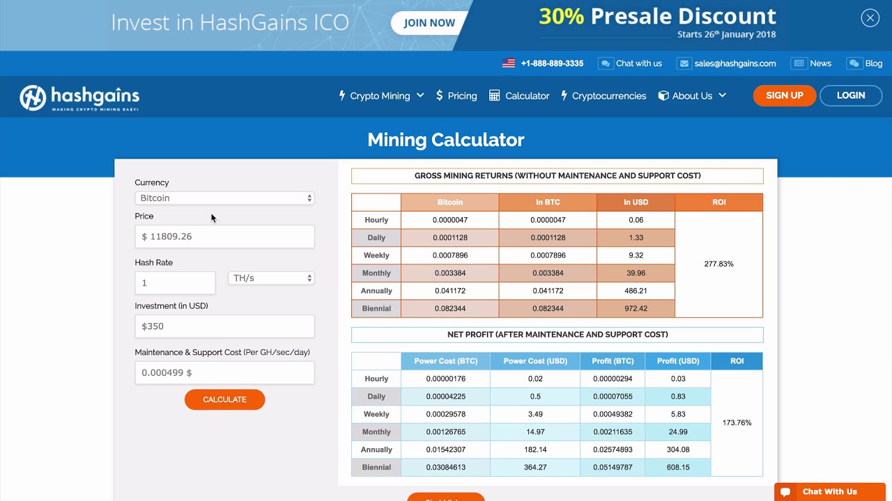 cryptocurrency asic mining calculator