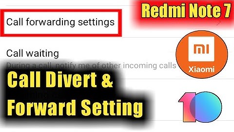 Redmi Note 7, 8 Pro Call Divert & Forward Setting || How to Divert Calls in Redmi Note 7