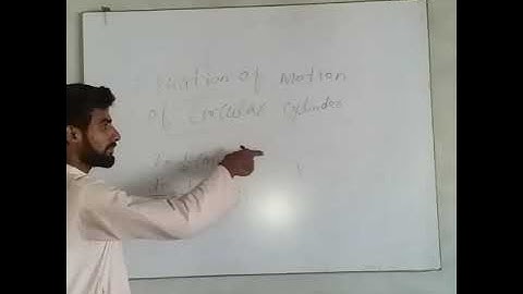 Equation of motion of a circular cylinder