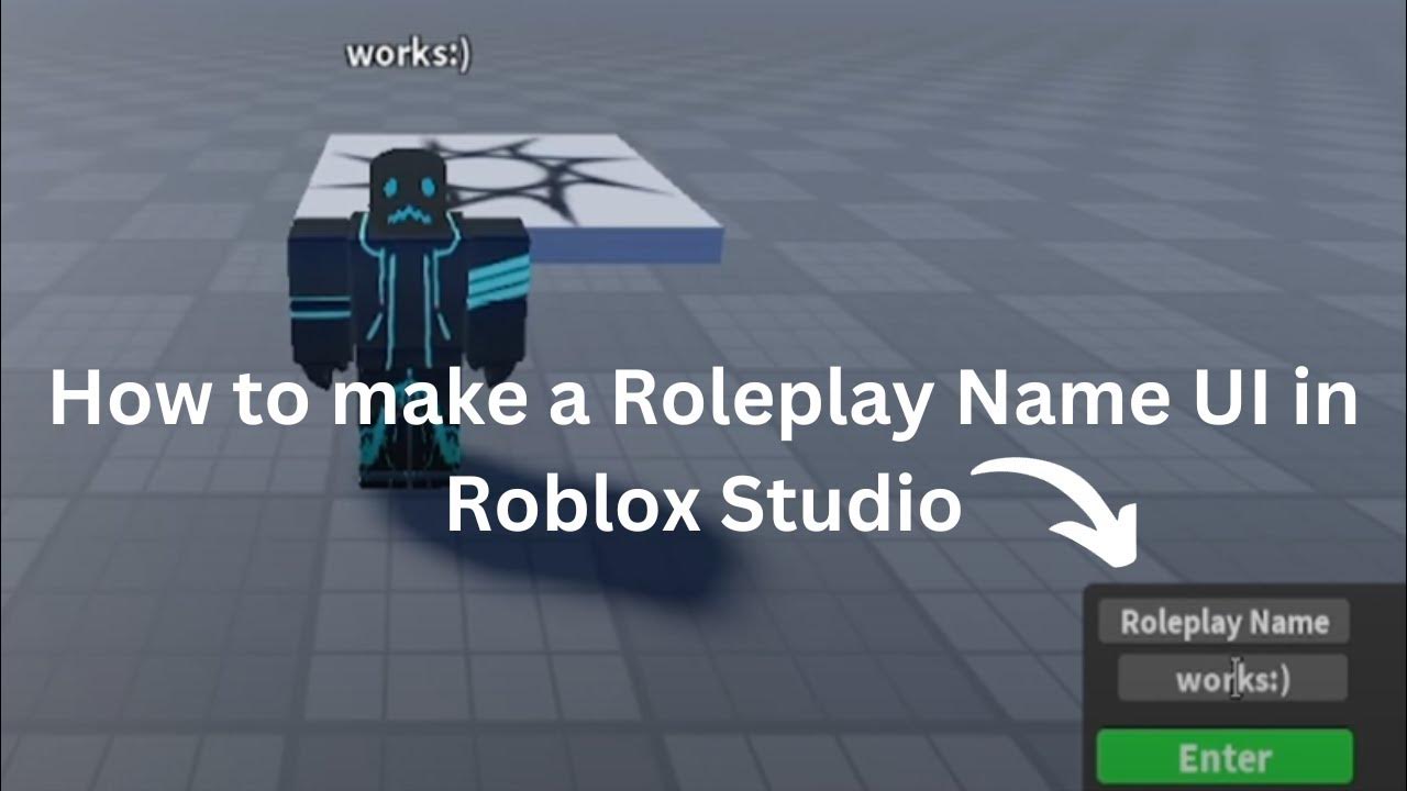 How to make a Roleplay Name UI in Roblox Studio YouTube