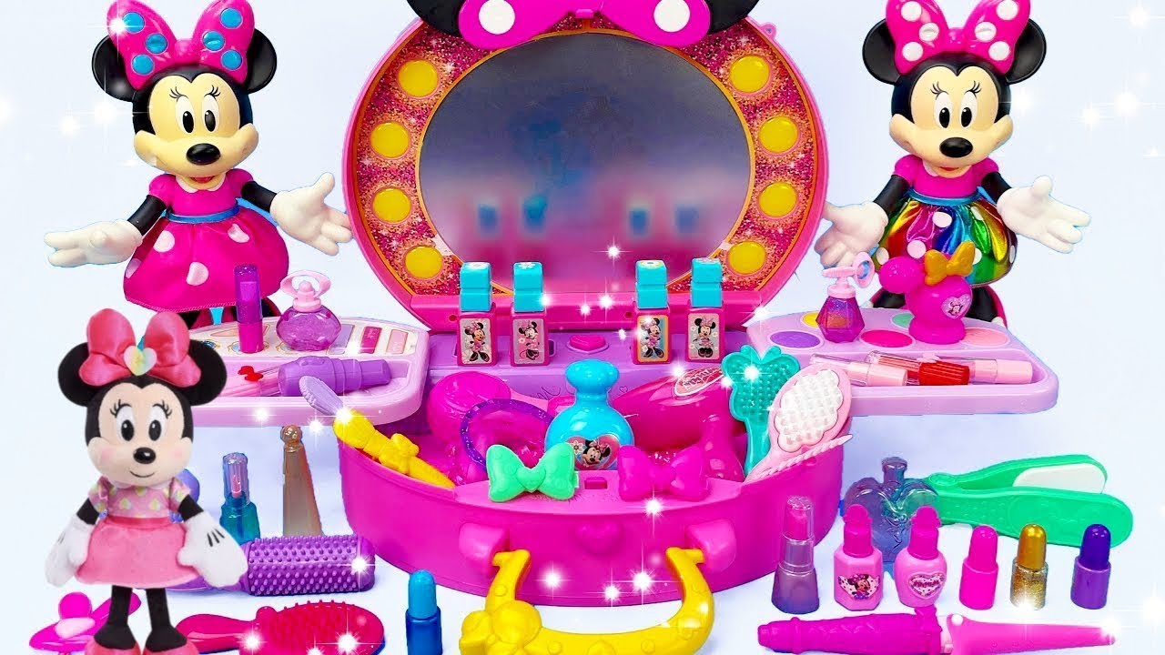11 Minutes Satisfying of Unboxing Disney Minnie Mouse Makeup set & Misty Mover | Review Toys ASMR