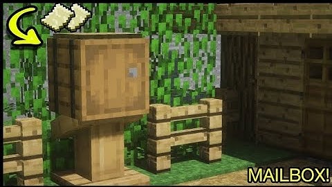 How to make a working mailbox (minecraft )