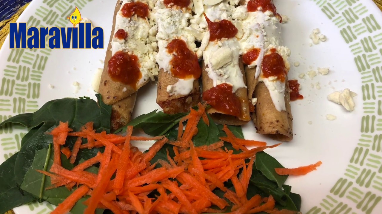 Tacos dorados de papa y zanahoria YouTube