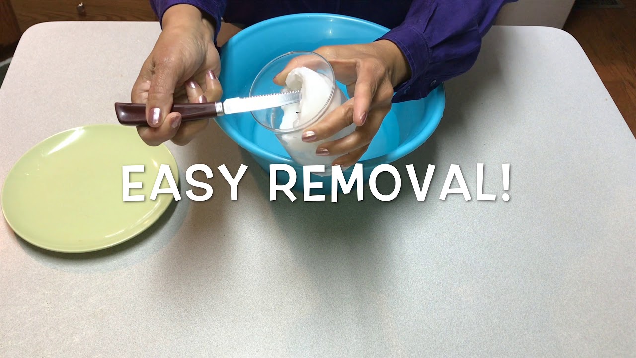 Hack Removing Melted Wax From Candle Holder YouTube