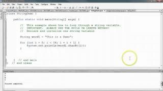 For Loops and Strings