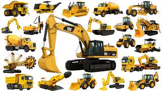 Excavator, Dump Truck, Bulldozer  Learn Construction Vehicle Names for Kids