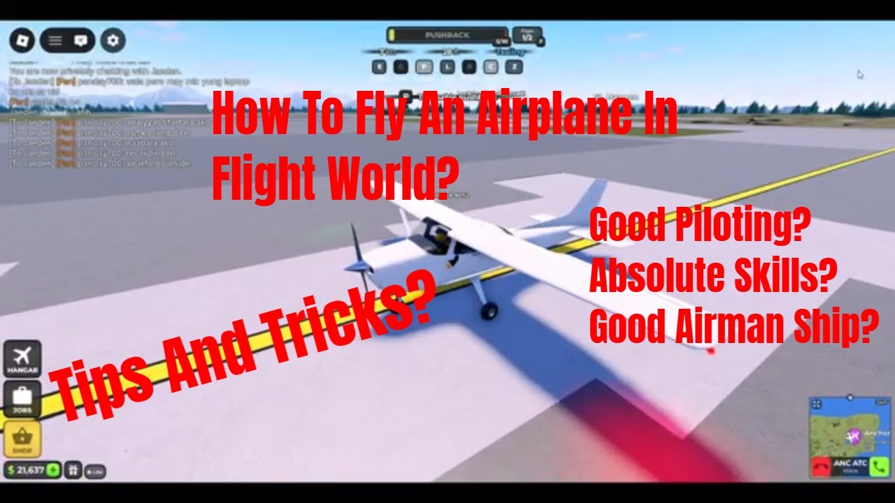 Roblox Flight World: Как управлять самолётом (учебное пособие). Извините за плохой звук микрофона.