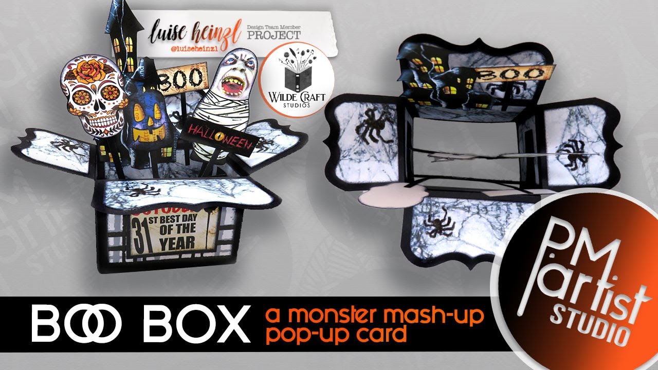 BOO Box Halloween Pop-Up Card A Scary Fun Handmade Card - YouTube
