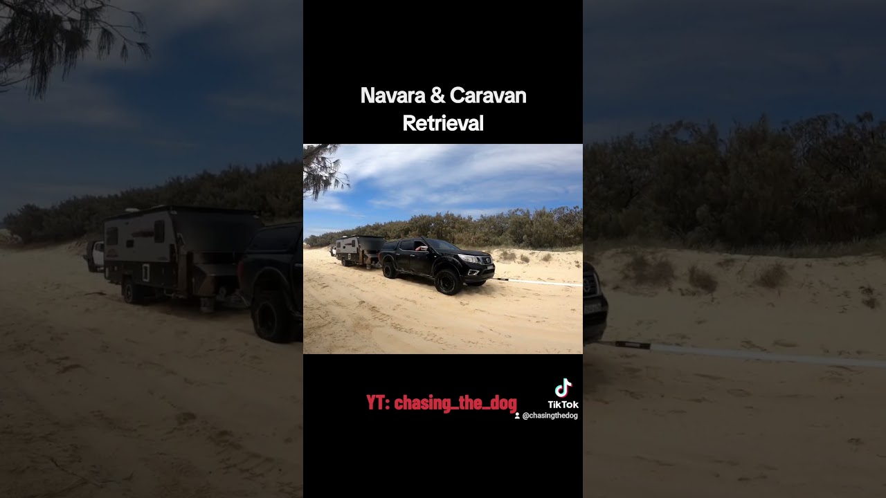 Unimog rescues nissan navara , Indian head fraser island #adventure #unimog #moglife #mog