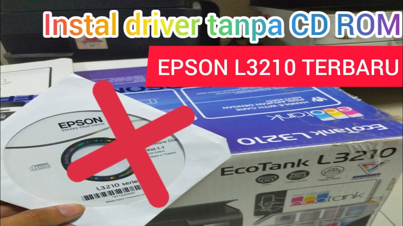Tutorial instal driver printer EPSON L3210 TERBARU tanpa CD ROM. MUDAH