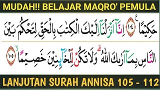 Merdu Lanjutan 5 Maqom Surah Annisa Ayat 105  112