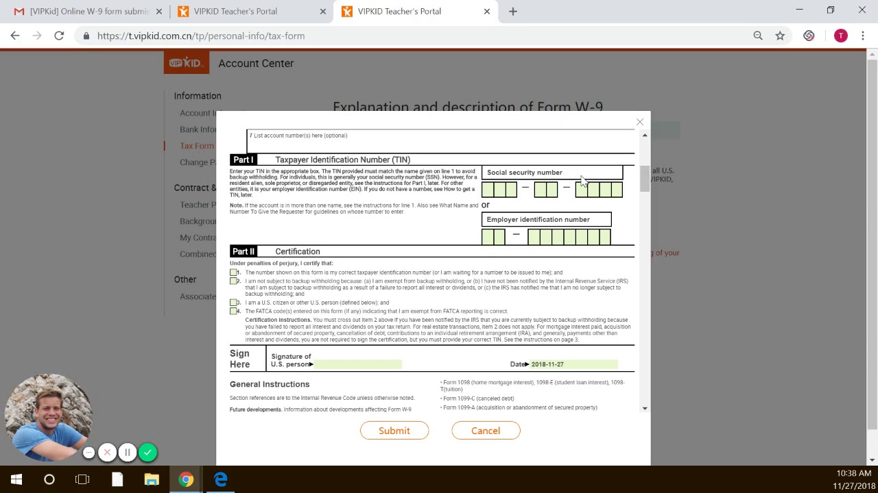 Completing Your W-9 For Vipkid | Faq For Your Vipkid W9 | Vipidtax.com -  Youtube