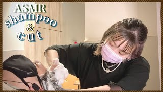 【ASMR/音フェチ】快眠ゆっくりシャンプー&ヘアカット/Good sleep Slowly shampoo & haircut