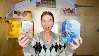OPENEN WE EEN GOD PACK😱? POKEMON TIN UNBOXING! **Pokemon**