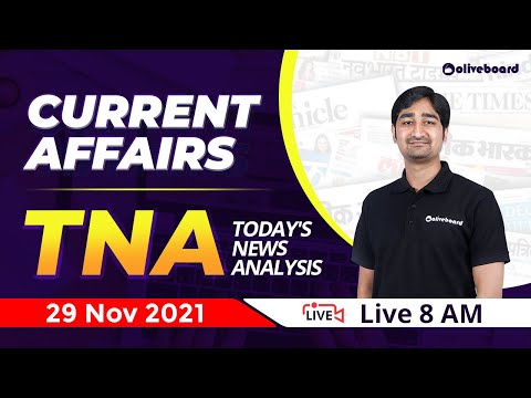 TNA: 29 November Current Affairs 2021 | Daily Current Affairs | Current Affairs Today @Oliveboard