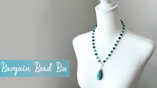 Bargain Bead Box December 2023 and Winter Gemstone Necklace DIY Tutorial! ❄️❄️❄️