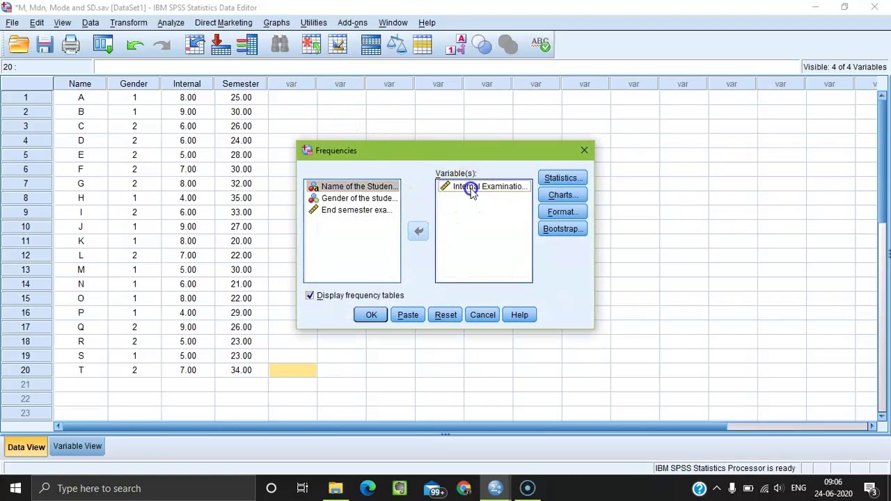 How to calculate Mean, Median, Mode and Standard Deviation in SPSS (Bengali) YouTube