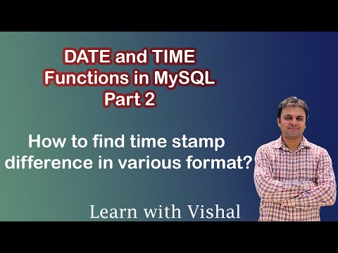 Date and Time Functions in MySQL | TIMESTAMPDIFF | Learn with Vishal