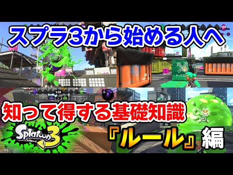 【スプラトゥーン3】初心者必見！発売日までに知っておきたい基礎知識シリーズ『ルール』編!!【Splatoon3】【ぽんすけ】