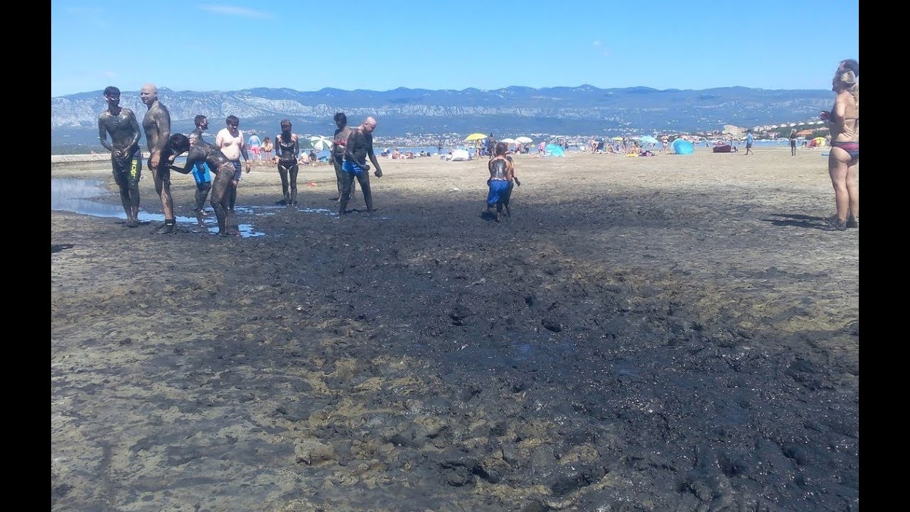 Meline Beach, Soline Bay, Krk, medicinal mud hrvatska pošta