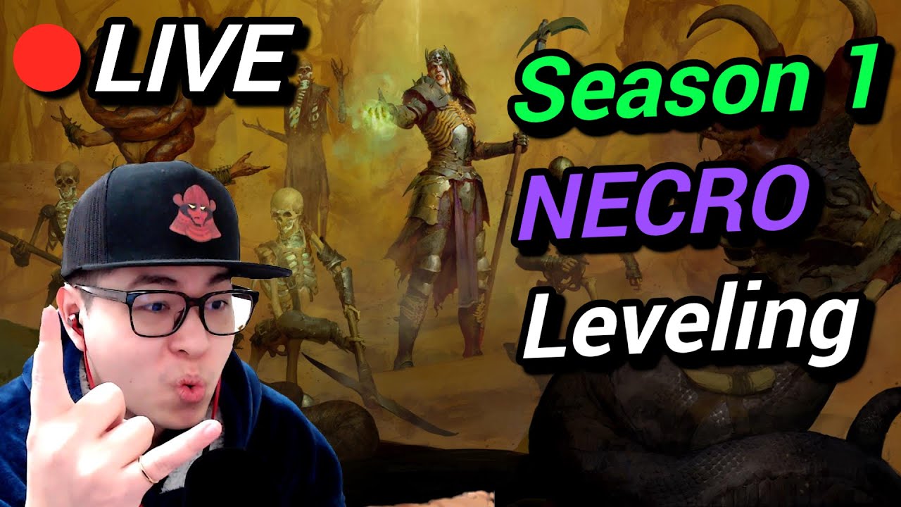 🔴Robot is LIVE - Diablo 4 - Season 1 Leveling Stream - Necromancer ...