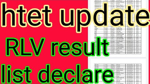 htet result update#htet RLV result list out#htet update#(@poonamjooncommerceclasses