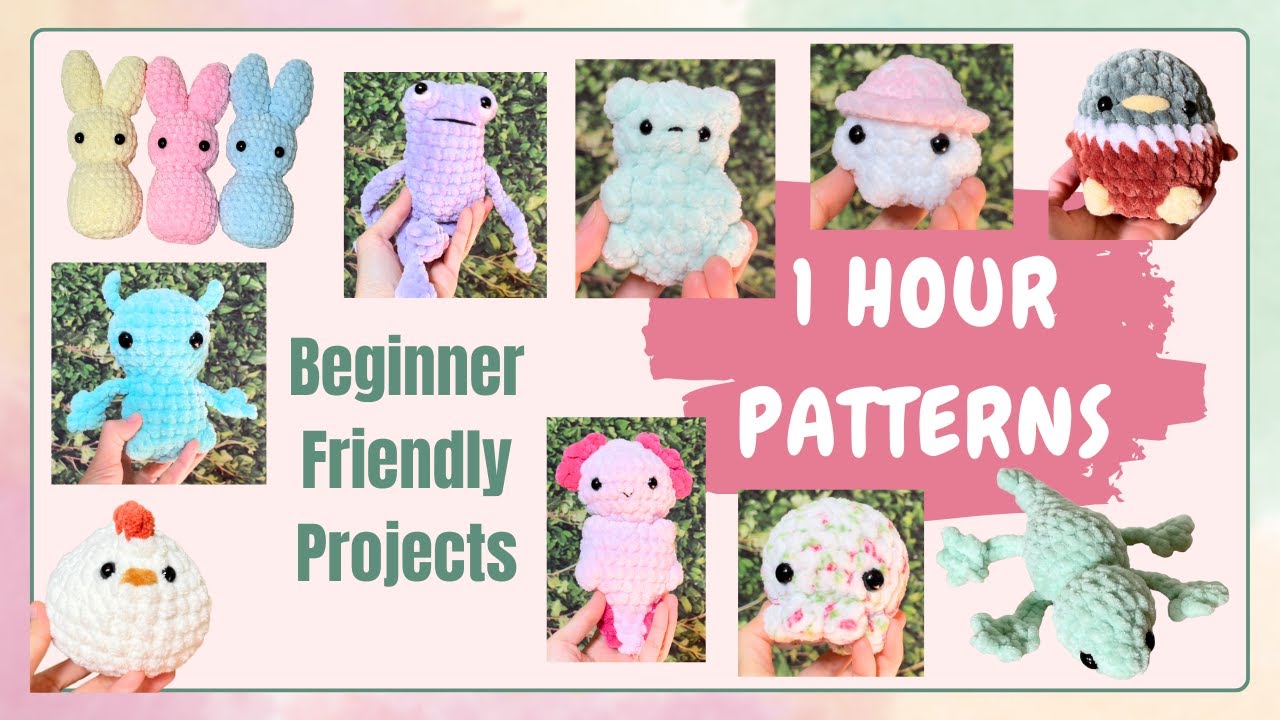 21 Amigurumi Projects 🧶 to Make in Under an Hour! Beginner Friendly