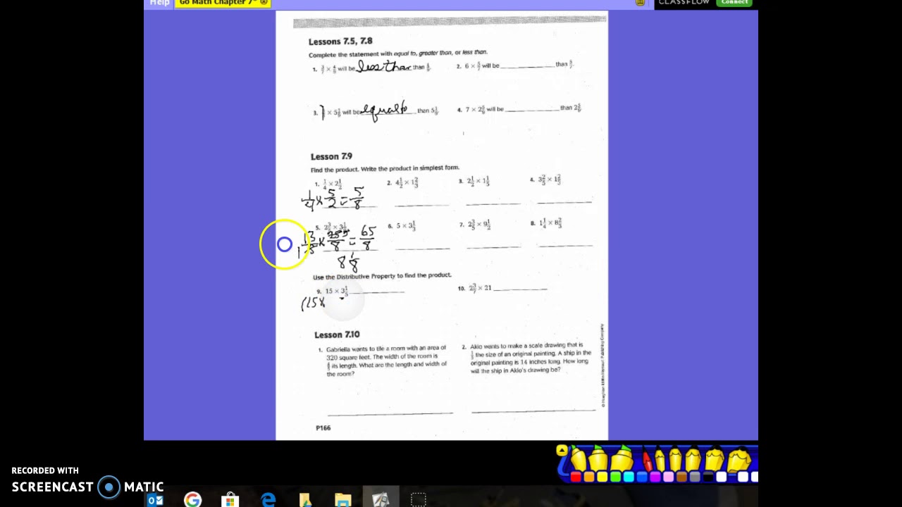 practice and homework 7.5