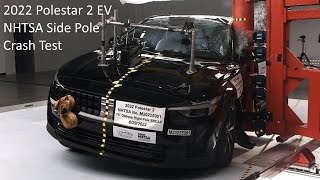 2021-2024 Polestar 2 EV NHTSA Side Pole Crash Test