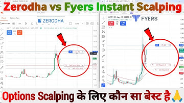 Zerodha vs Fyers vs | Scalping Mode Live Demo | Konsa Fast Hai? | Chart Scalping Live Demo