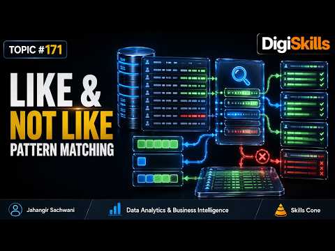 Pattern Matching with LIKE & NOT LIKE in SQL | DigiSkills Topic #171 - Skills Cone