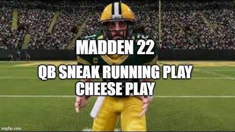 Madden 22 Glitches Cheats and Tips  - Special Team QB Sneak Run - Cheese Play