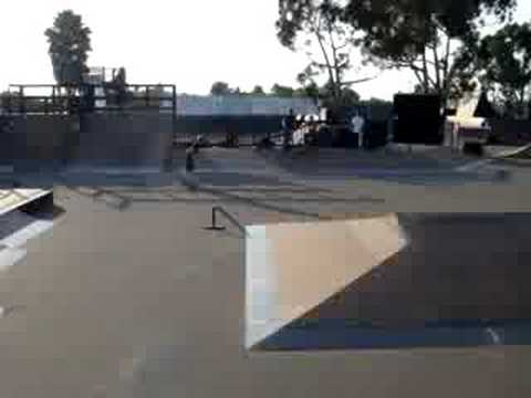 backside 180 B.S. 180 over Quarter pipe deck