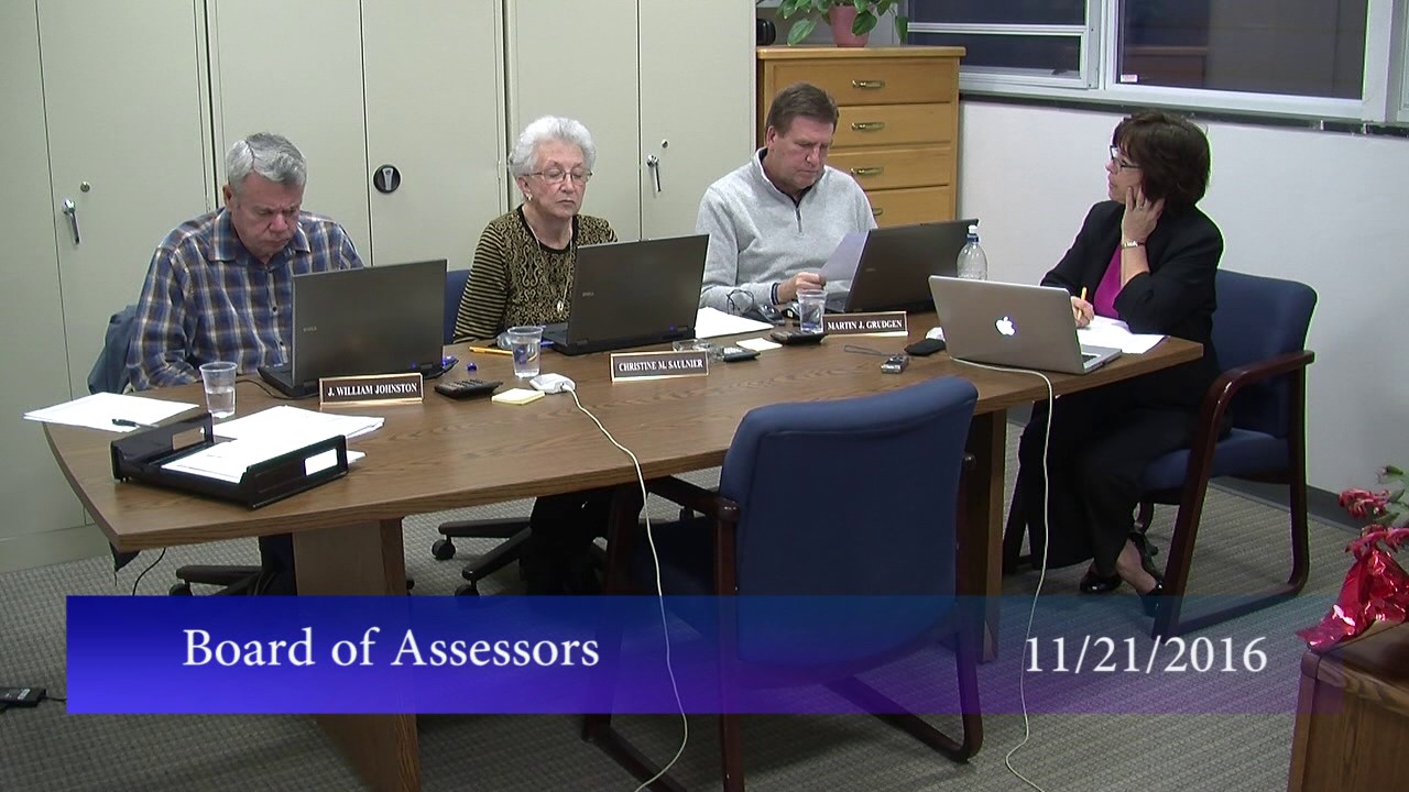 Board of Assessors, November 21, 2016 YouTube