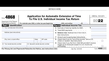 IRS Form 4868 Walkthrough - ARCHIVED COPY - READ COMMENTS ONLY