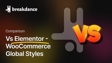 Breakdance Vs Elementor #34 - WooCommerce Global Styles