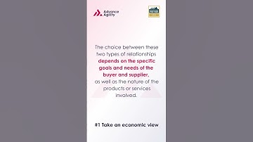 Lean-Agile Principle | Buyer-Supplier Relationships | Advance Agility   #leanagile #shortvideo #safe