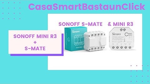 Sonoff Mini R3 & S-MATE
