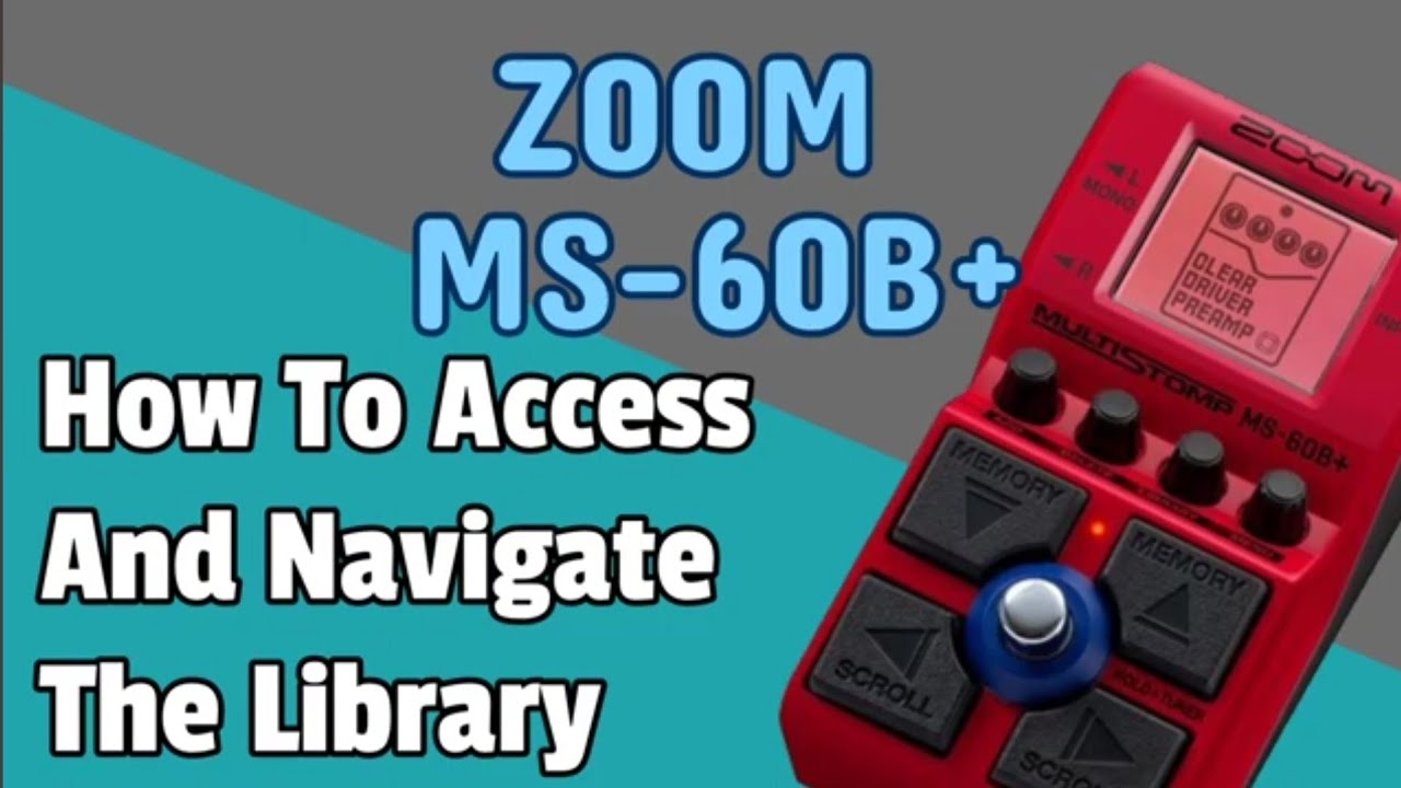 How To Access And Navigate The Library ZOOM MS-60B+ Tutorial - YouTube