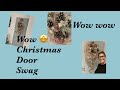 DIY Christmas door swag | Rose gold deco