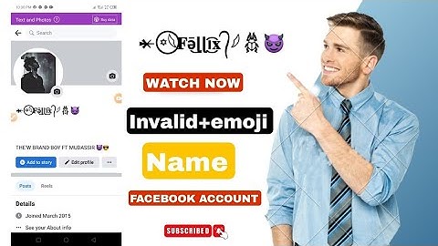Emoji+invalid Name Facebook Account 2023 Live Proof