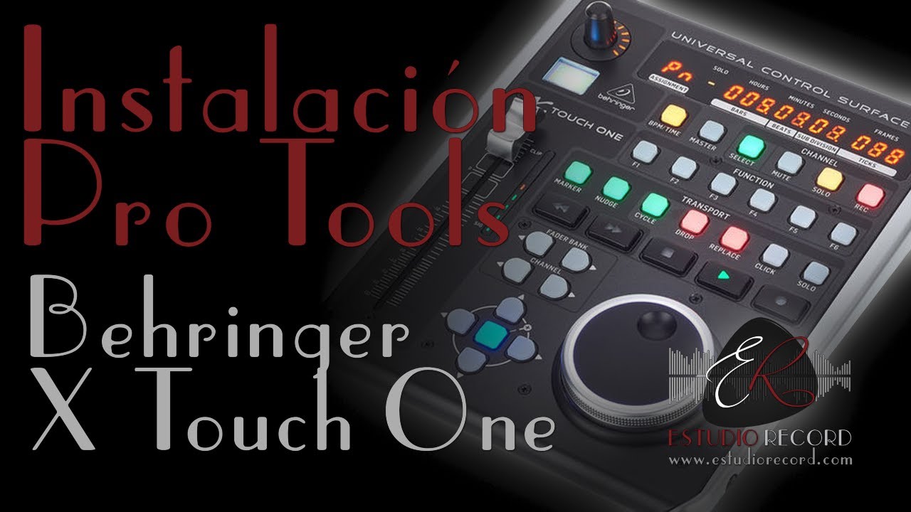 Instalación del X Touch One en Pro Tools YouTube