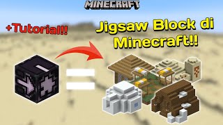 Wow!! Here comes the jigsaw block in Minecraft!! #minecraft #mcpe