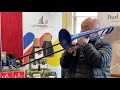 James Morrison tests the ZO Next Generation plastic trombone