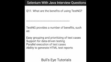 What are the benefits of using TestNG? | Selenium With Java| #shorts #automationtesting #java