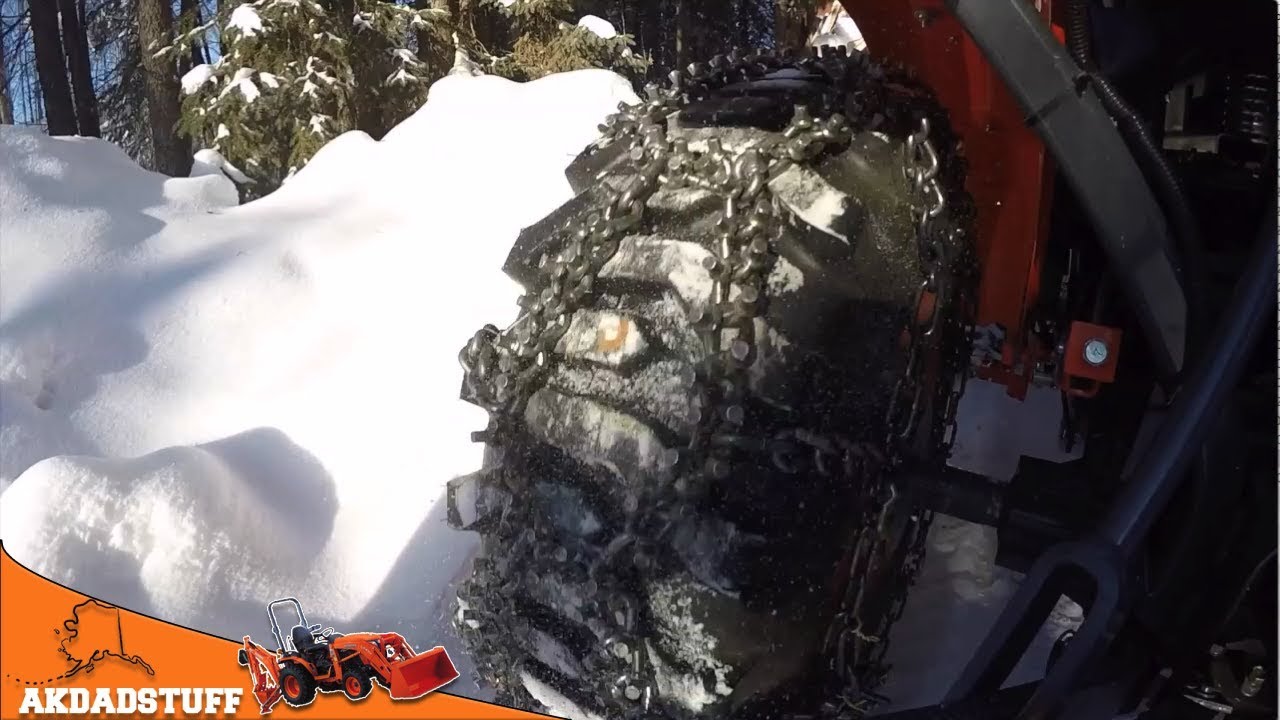 104 Kubota B2601 "Will Chains Change My Tractoring Experience?" YouTube