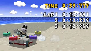Mario Kart Ds - Snes Koopa Beach 2 39.779 World Record - Taiga