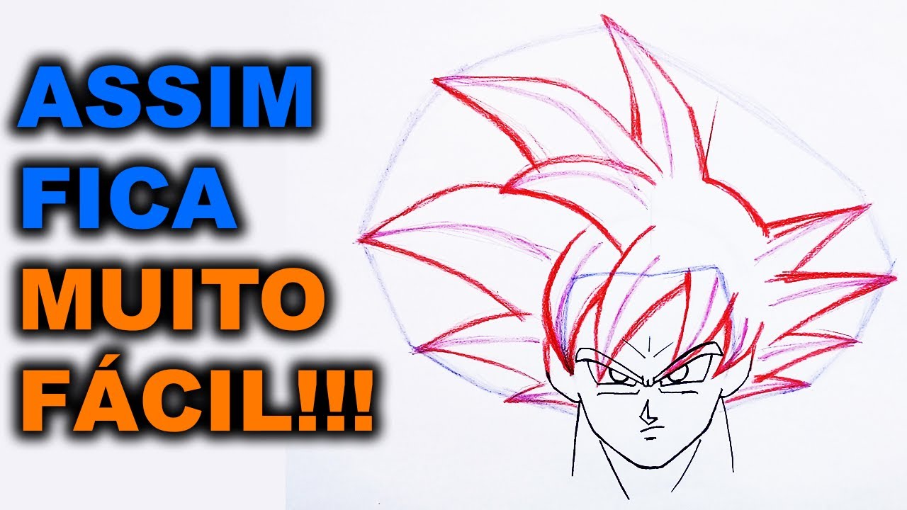 INCRIVEL!! como desenhar o cabelo do GOKU E de qualquer sayajin. 