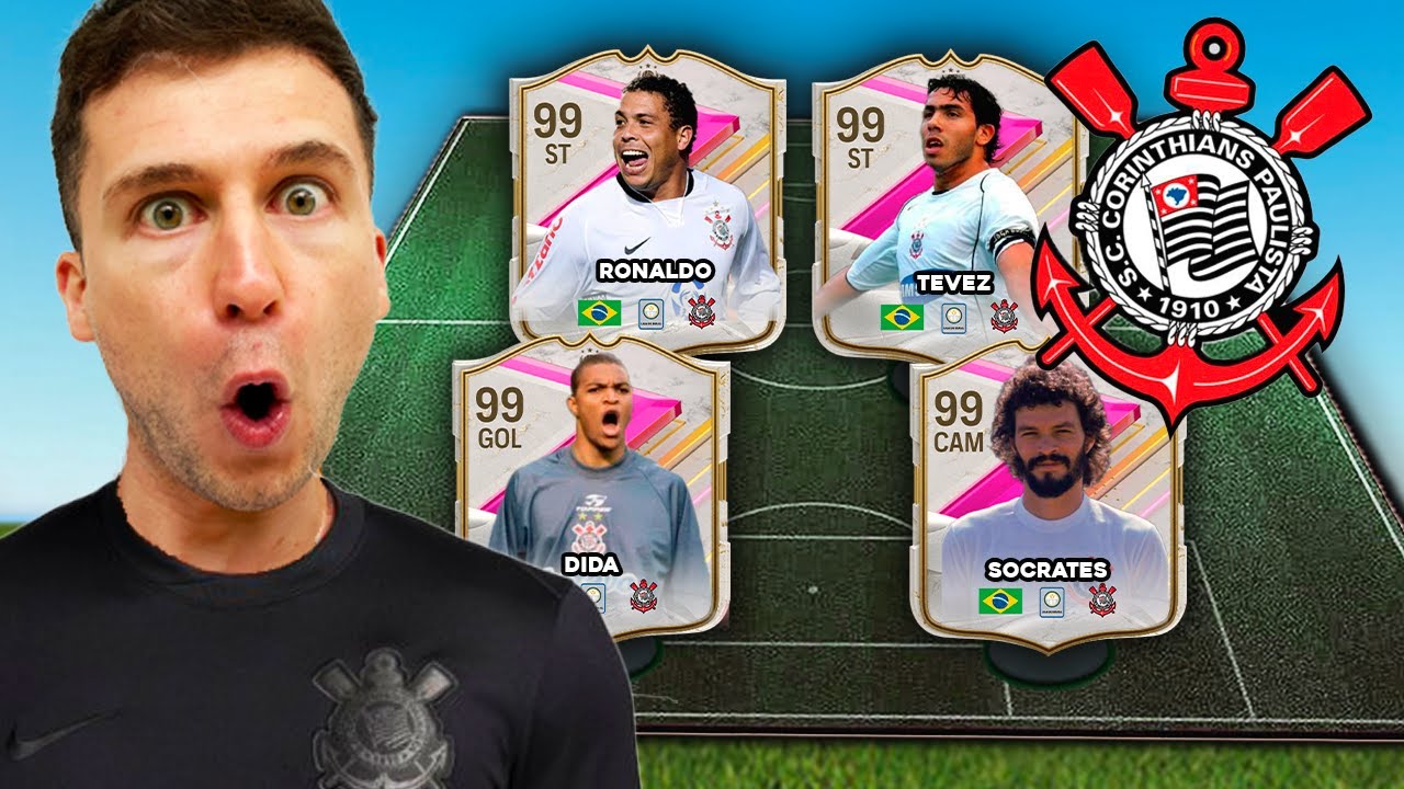 MONTEI O CORINTHIANS LENDÁRIO NO EA FC 🔥⚠️ SE EU PERDER O VÍDEO ACABA ⚠️ ULTIMATE TEAM